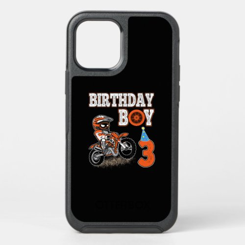 3 Years Old Kid _ Birthday Boy _ Dirt Bike _ Motor OtterBox Symmetry iPhone 12 Case