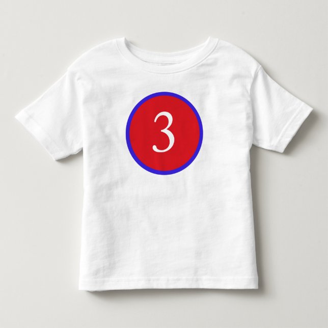 3 Years Old! Toddler T-shirt (Front)