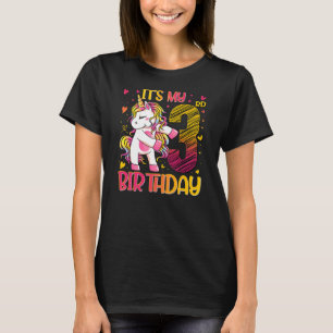 3 Years Old Unicorn Flossing 3rd Birthday Girl T-Shirt