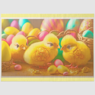 3 Yellow Little Easter Chicks Collection Tissue Paper