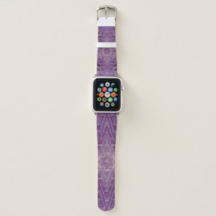3A Unique Colorful Purple White Star Mandala Apple Watch Band