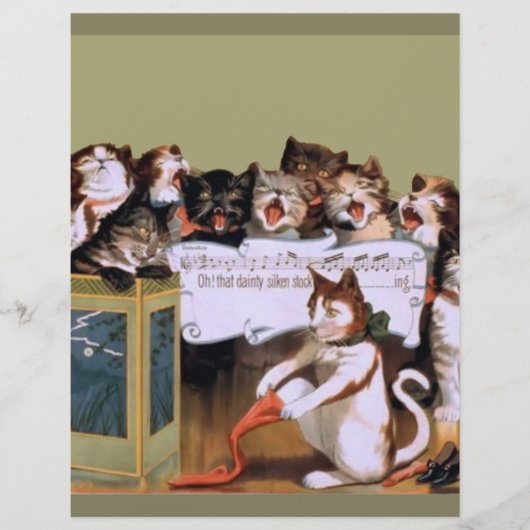 3abfunny cats vintage singing cats fun (Front)