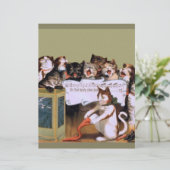 3abfunny cats vintage singing cats fun (Standing Front)