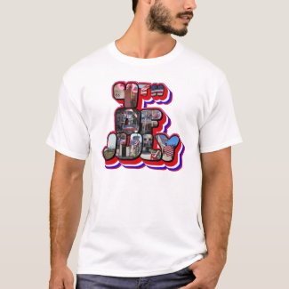 3D 4th Of July Big Letter T-Shirt