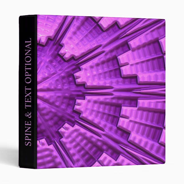 3D Abstract Art 3 Options Binder (Front/Spine)
