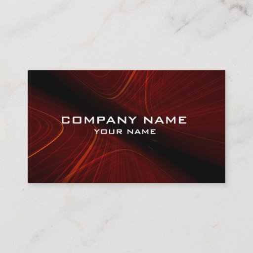 Customizable 3d abstract business card