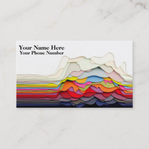 3D Abstract Design Business Cards