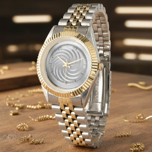 3D Abstract Geometric Illusion Modern Art Wristwat Watch