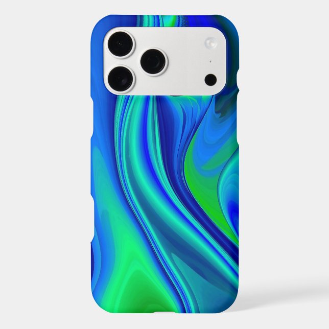 3D Abstract in green blue purple Case-Mate iPhone Case (Back)