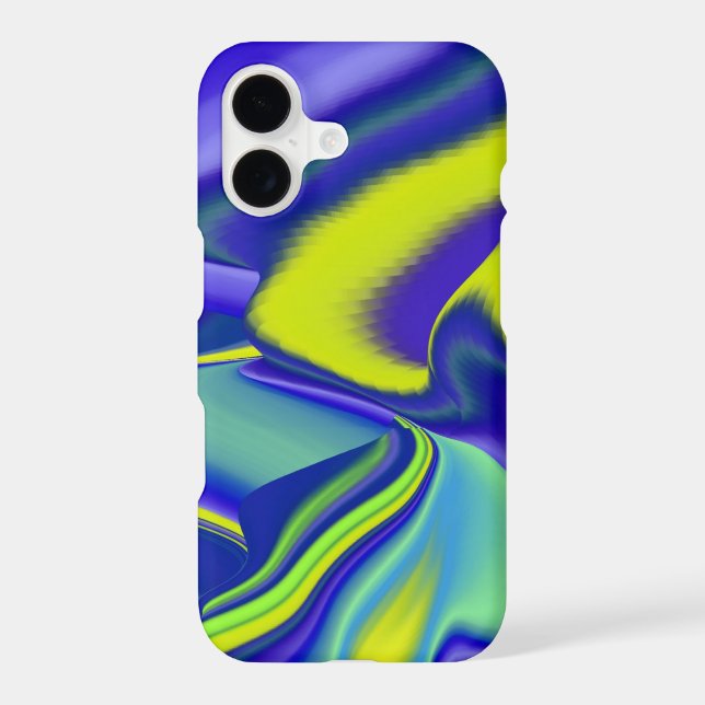 3D Abstract in green blue purple Case-Mate iPhone Case (Back)