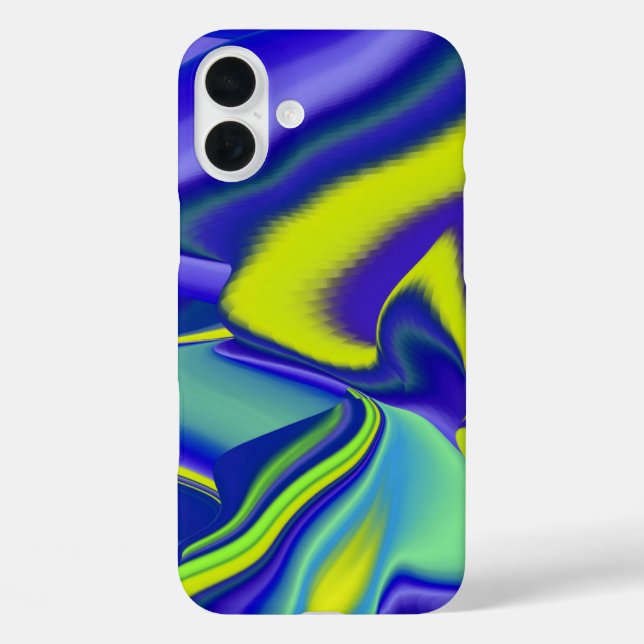 3D Abstract in green blue purple Case-Mate iPhone Case (Back)