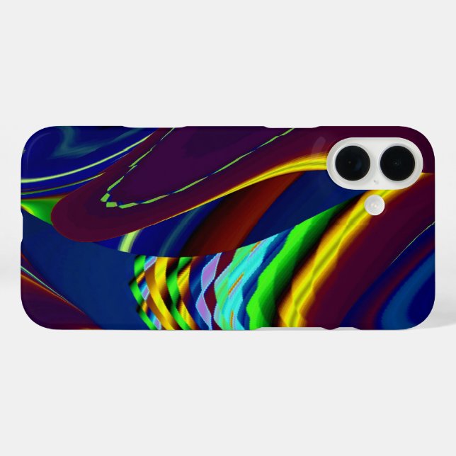 3D Abstract Rainbow Art Case-Mate iPhone Case (Back (Horizontal))