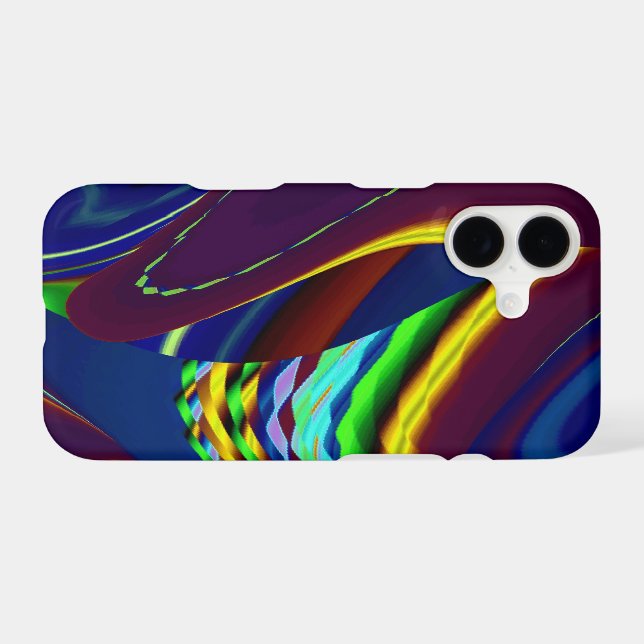 3D Abstract Rainbow Art Case-Mate iPhone Case (Back (Horizontal))