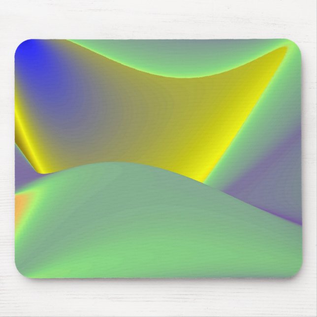 3D Abstract Rainbow Art Mouse Pad (Front)