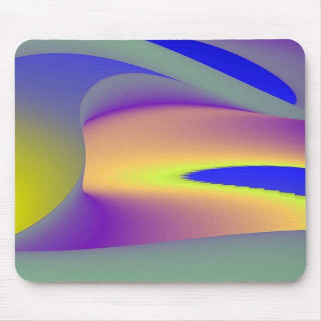 3D Abstract Rainbow Art Mouse Pad (Front)