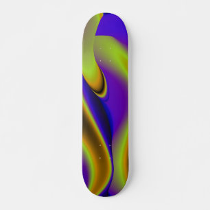 3D Abstract Rainbow Art Skateboard Deck