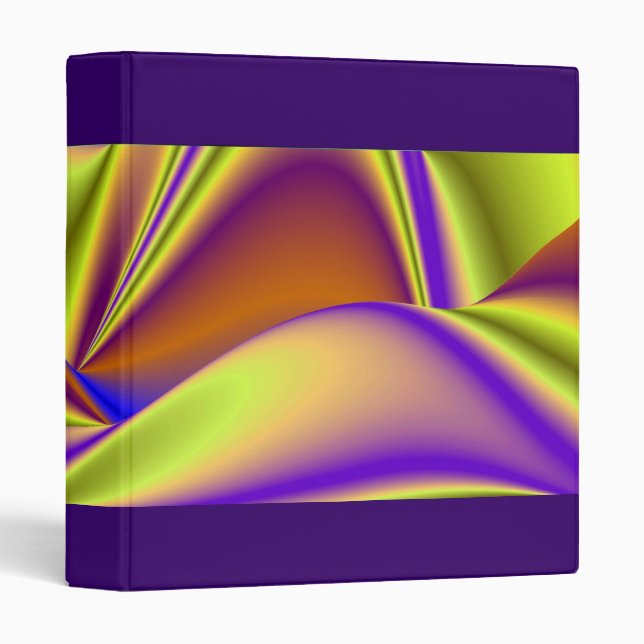 3D Abstract Rainbowart Binder (Front/Spine)