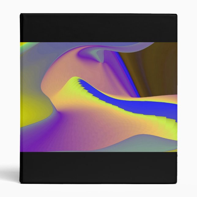 3D Abstract Rainbowart Binder (Front)