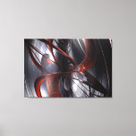3D Abstract red Canvas Print