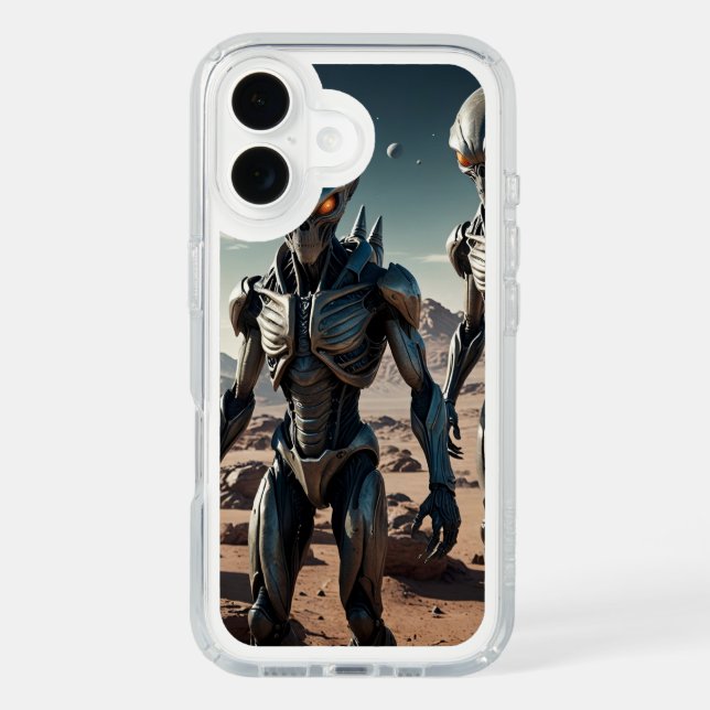 3D "Alien In Charge" iPhone 16 Case (Front)