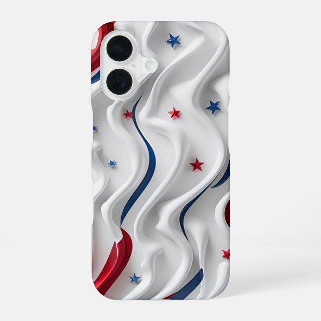 3D American Flag Design Iphone Case (Back)