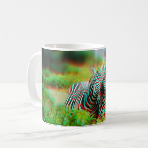 3D Anaglyph Pet Animal Zebra Photo Coffee Mug