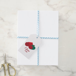 3D apple and pomegranate Shana Tova Gift Tags