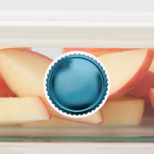 3D Aqua Blue Foil Seal Starburst Award Medal Labels
