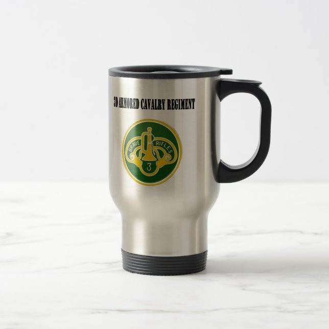 3d Armored Cavalry Regiment Travel Mug (Right)