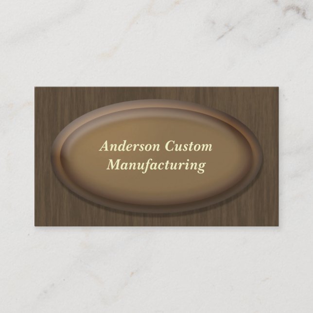 3D Award Style Business Card (Front)