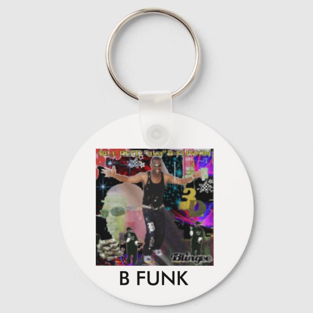 3d, B FUNK Keychain (Front)
