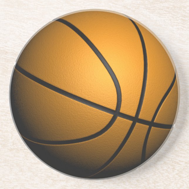 3d basketball sandstone coaster (Front)