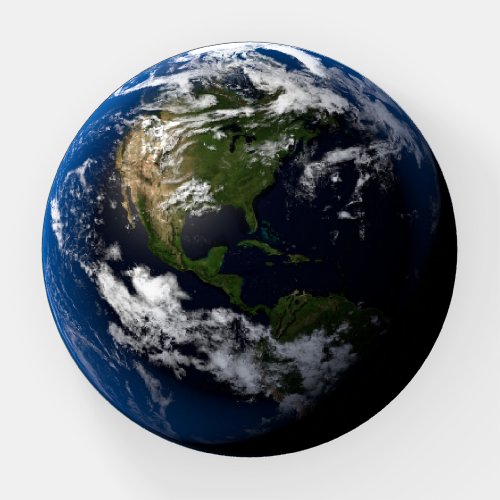 3D beautiful earth View on north America Paperweight