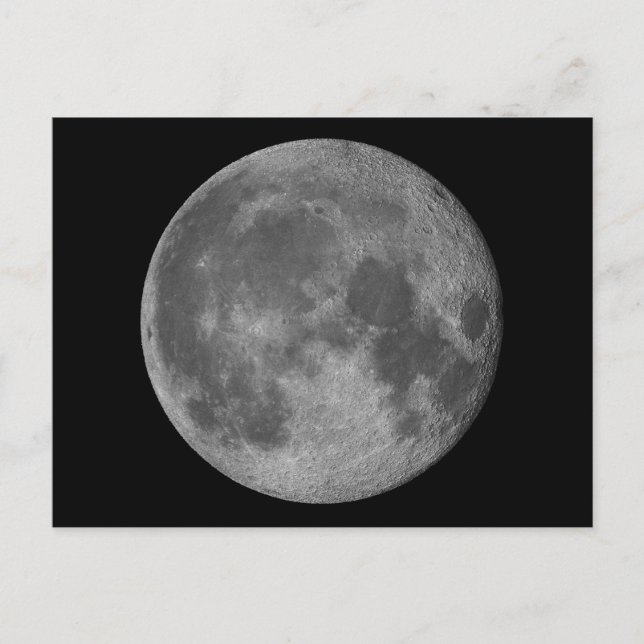 3D beautiful moon Postcard (Front)