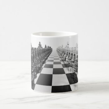 3d Black And White Chess Board Coffee Mug by Hodge_Retailers at Zazzle