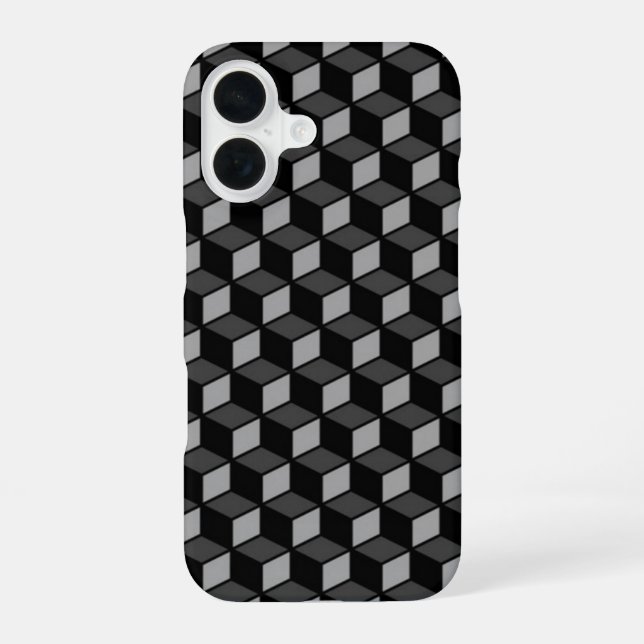 3D Black Optical Illusion Iphone Case (Back)