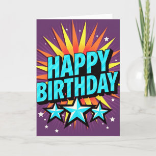 3D Block Birthday Card