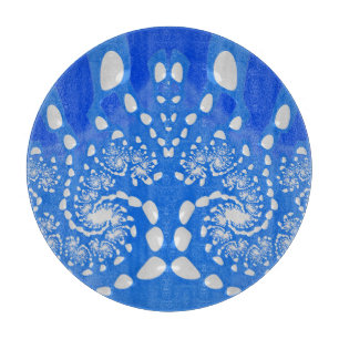 3D Blue and White original design Cutting Board