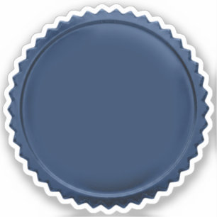 3D Blue Foil Seal Starburst Excellence Award Medal Sticker
