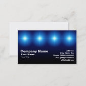 3D Blue Lights Business Card (Front/Back)