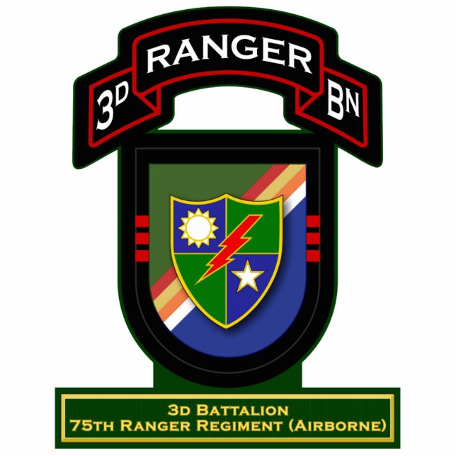 3d Bn, 75th Ranger Regiment - Airborne Statuette (Front)