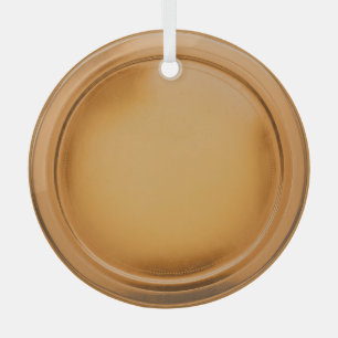 3D Bronze Foil Seal Elegant Excellence Award Medal Glass Ornament