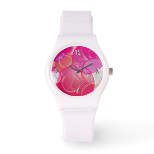 3D Bubbly Pink Watch