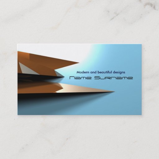 Customizable 3d business card