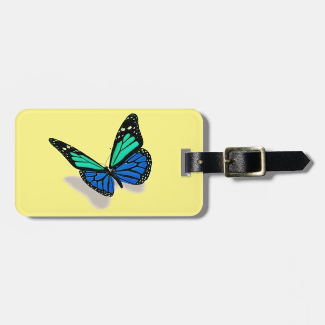 3D butterfly Luggage Tag (Front Horizontal)