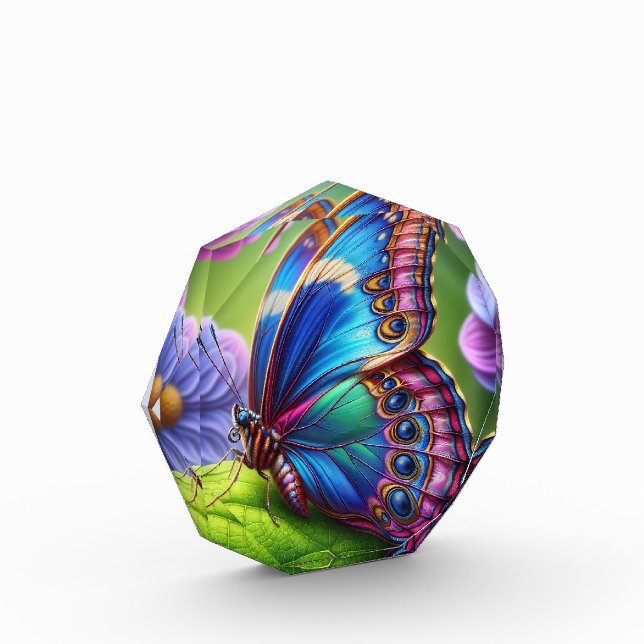 3D BUTTERFLY STYLED BY TRREAL  ACRYLIC AWARD (Left)