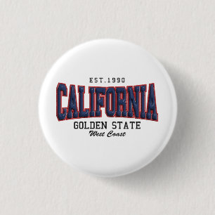 3D California  Button