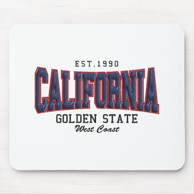 3D California  Mouse Pad (Front)