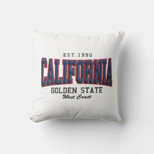 3D California Throw Pillow