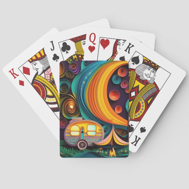 3D Camping Poker Cards (Back)